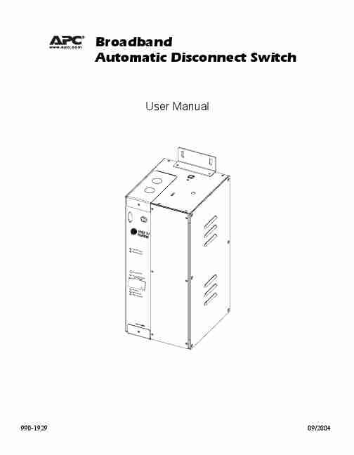 American Power Conversion Switch Automatic Disconnect Switch-page_pdf